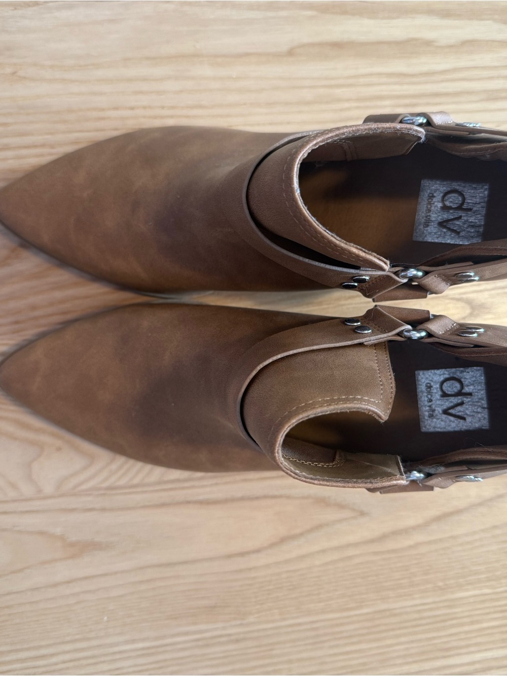 DV by Dolce Vita Brown Pointed Toe Ankle Booties